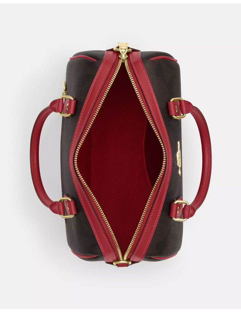 COACH Rowan Satchel Bag In Maxi Signature Canvas - Image 2
