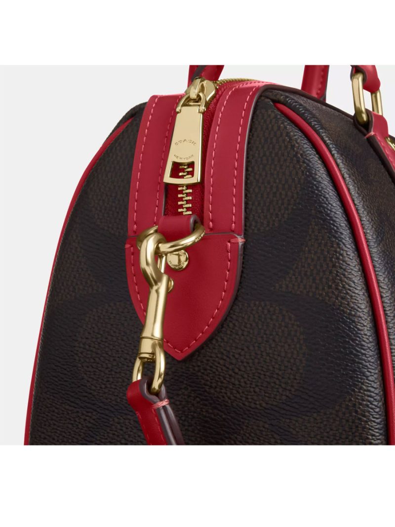 COACH Rowan Satchel Bag In Maxi Signature Canvas - Image 3