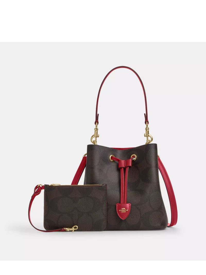 COACH Rowan Bucket Bag In Maxi Signature Canvas - Image 2