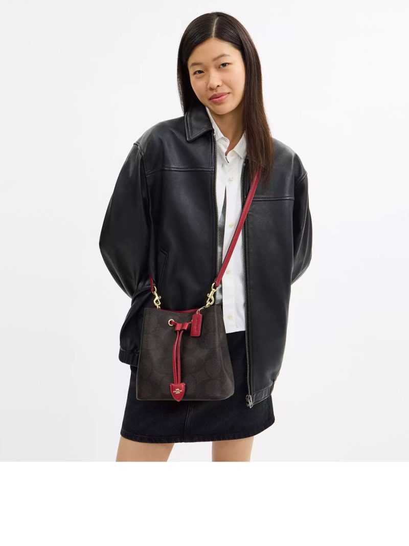 COACH Rowan Bucket Bag In Maxi Signature Canvas - Image 5