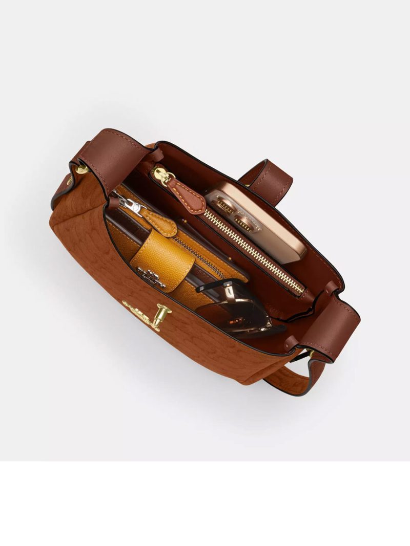 COACH Hadley Mini Crossbody Bag In Signature Suede - Image 3
