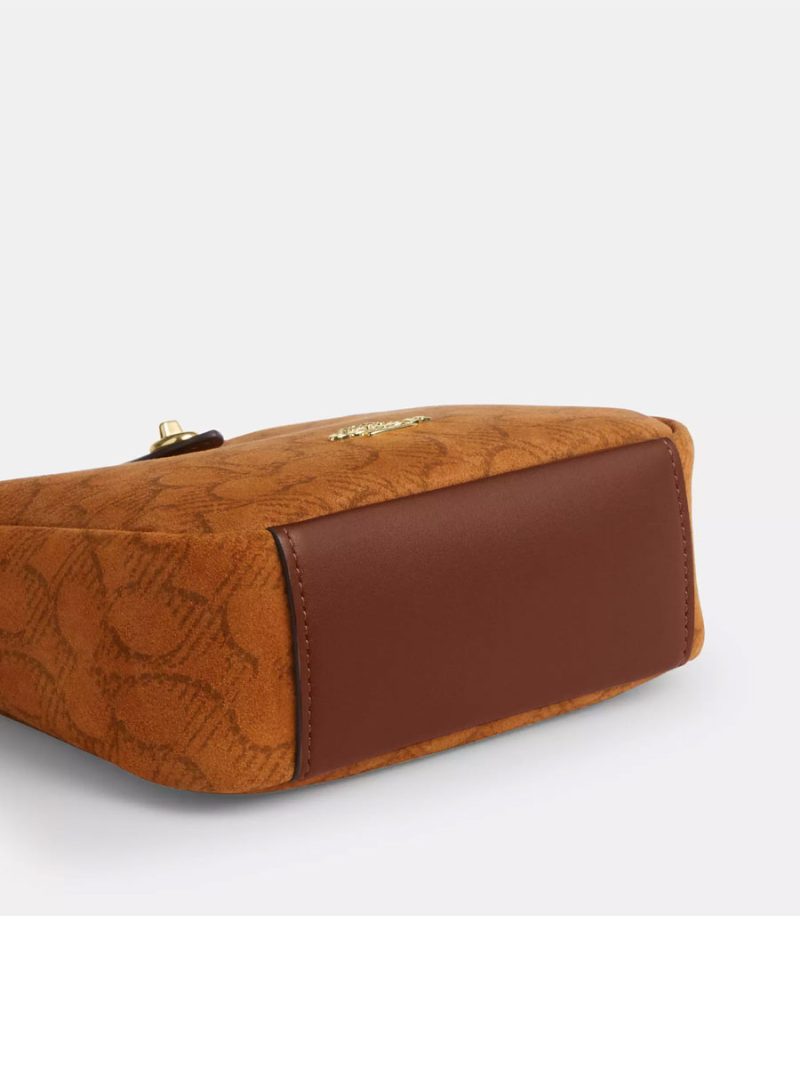 COACH Hadley Mini Crossbody Bag In Signature Suede - Image 4