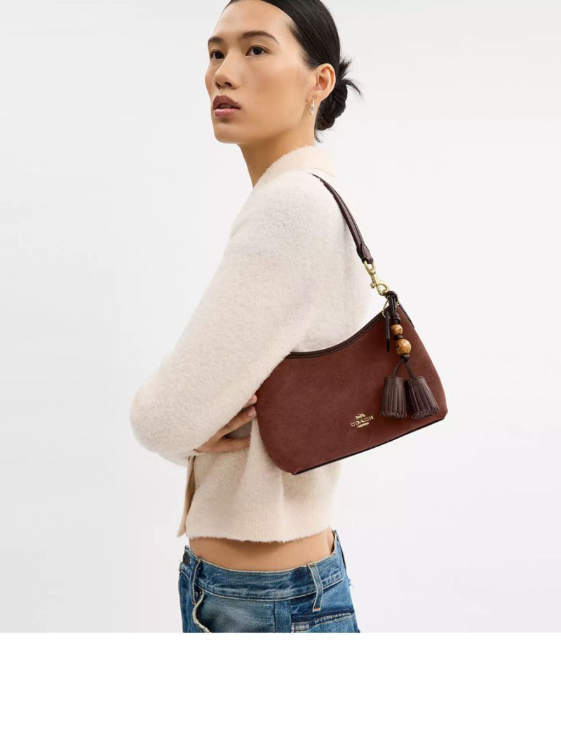COACH Laurel Small Shoulder Bag With Tassels - Image 6