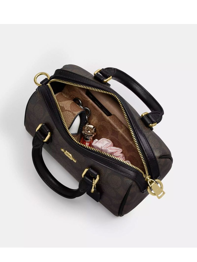 COACH Mini Rowan Crossbody Bag In Signature Leather - Image 3