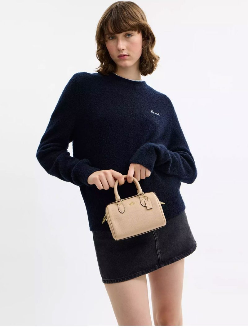 COACH Mini Rowan Crossbody Bag In Signature Leather - Image 6