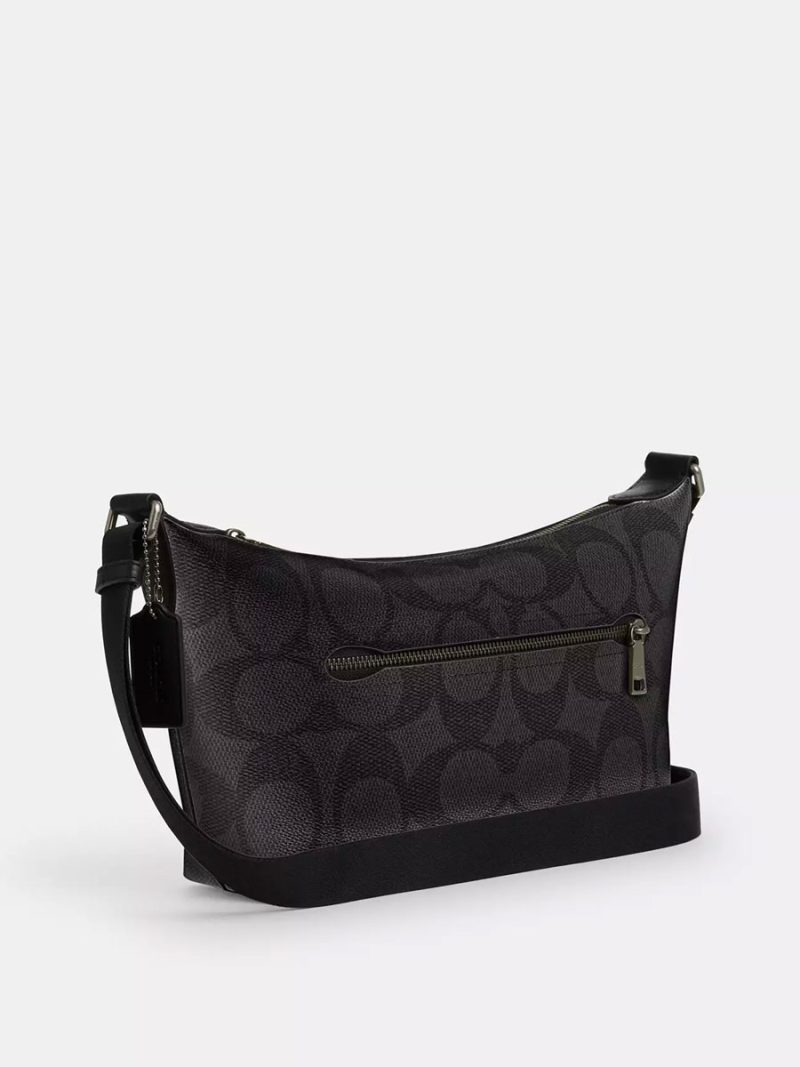 COACH Small Finn Crossbody Bag With Pouch In Maxi Signature Canvas - Image 3