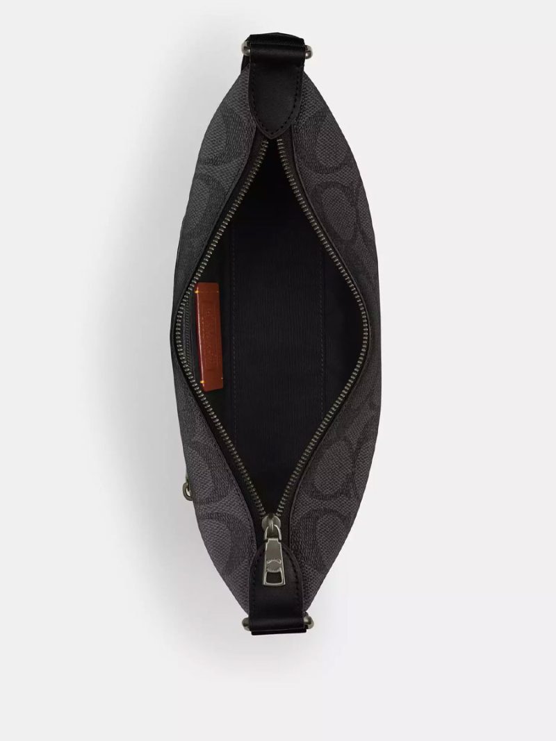 COACH Small Finn Crossbody Bag With Pouch In Maxi Signature Canvas - Image 2