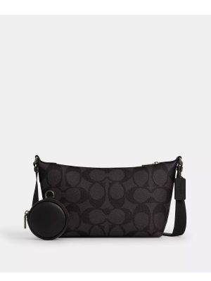 COACH Small Finn Crossbody Bag With Pouch In Maxi Signature Canvas