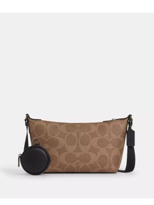 COACH Small Finn Crossbody Bag With Pouch In Maxi Signature Canvas