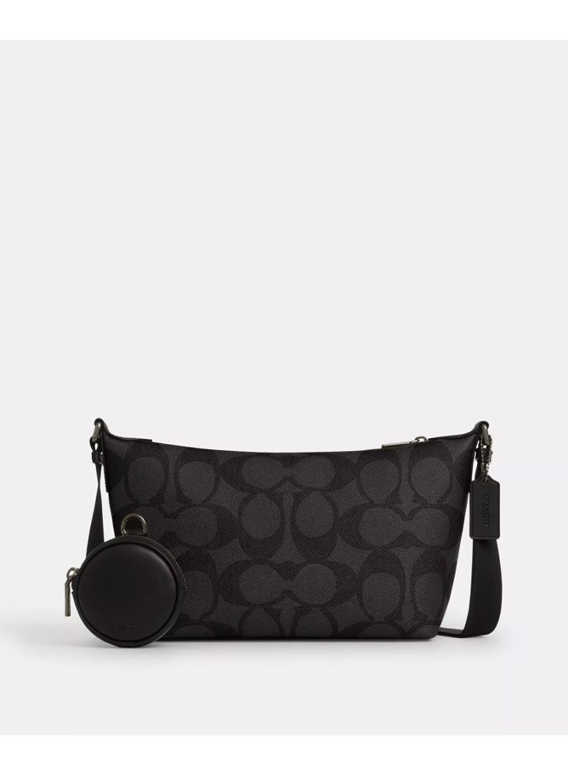 COACH Small Finn Crossbody Bag With Pouch In Maxi Signature Canvas