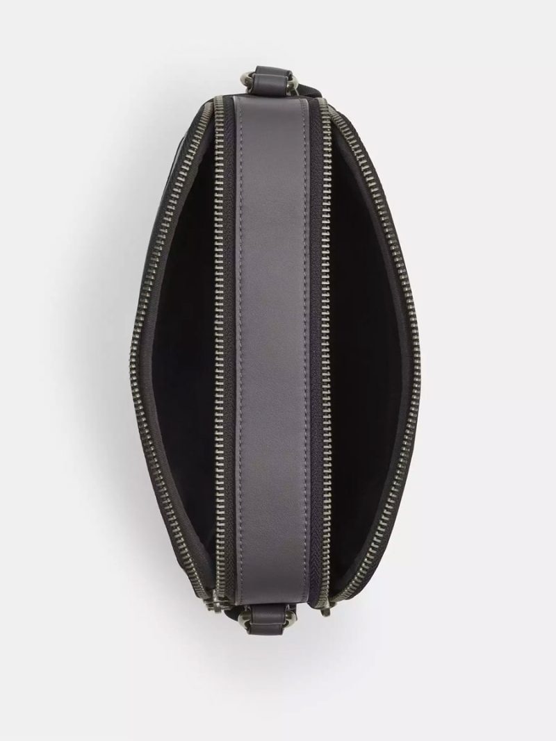 COACH Graham Crossbody Bag In Signature Canvas With Varsity Stripe - Image 2