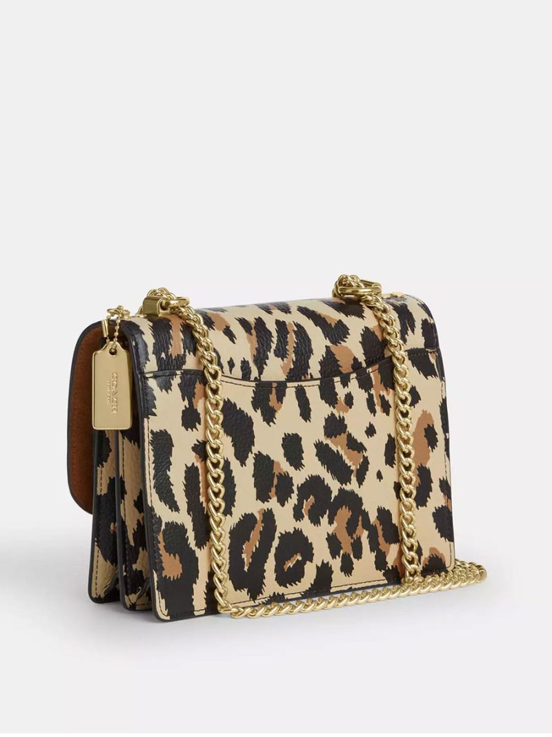 COACH Klare Crossbody Bag With Leopard Print And Signature Canvas - Image 4
