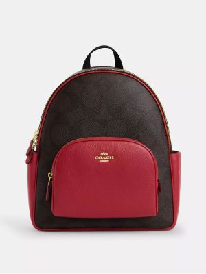 COACH Court Backpack In Maxi Signature Canvas