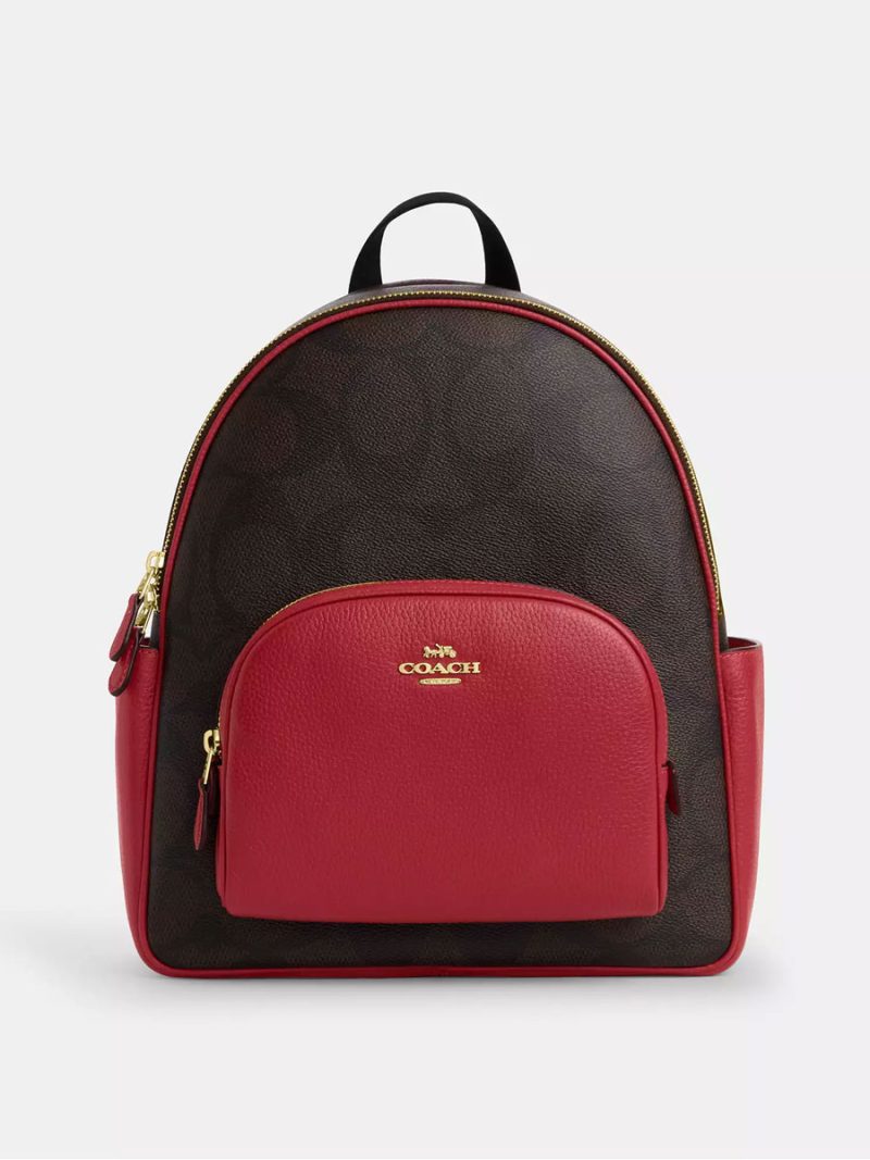 COACH Court Backpack In Maxi Signature Canvas