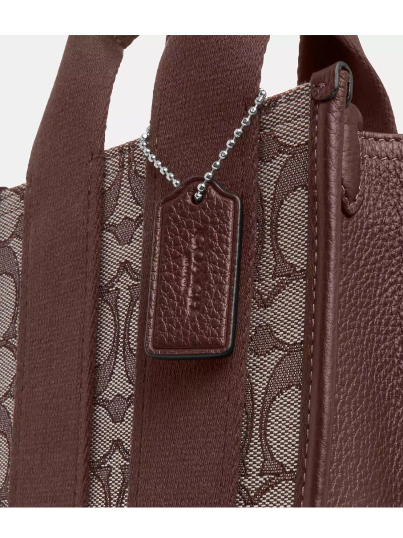 COACH Smith Mini Tote Bag In Signature Jacquard - Image 6