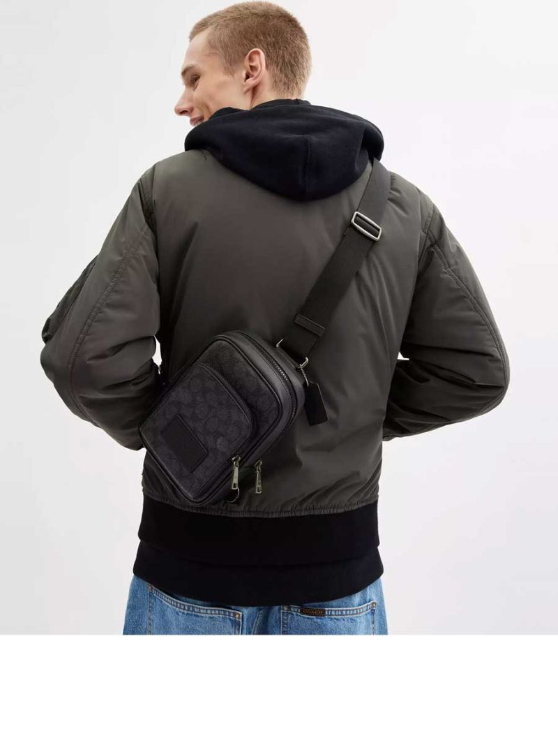COACH Racer Sling Pack In Signature Canvas - Image 5