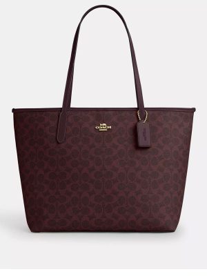 COACH City Tote Bag In Signature Canvas