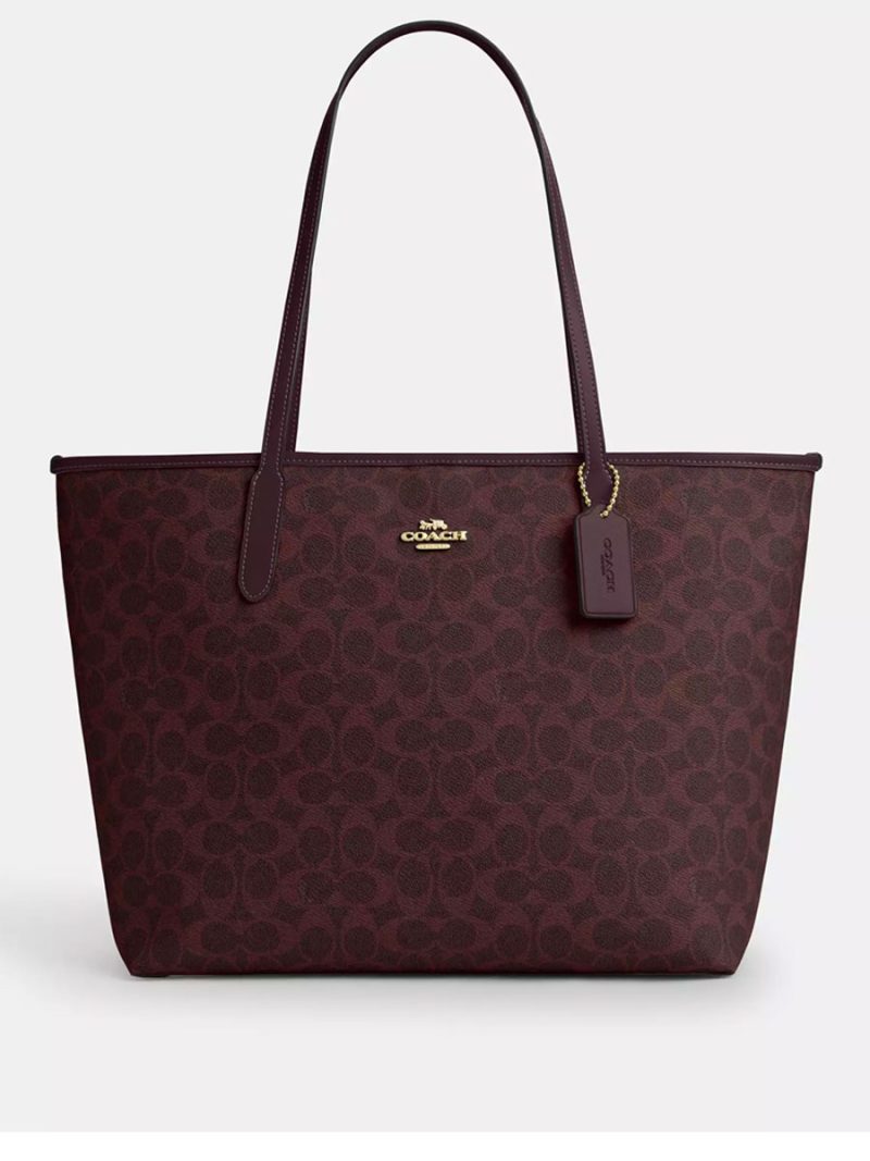 COACH City Tote Bag In Signature Canvas