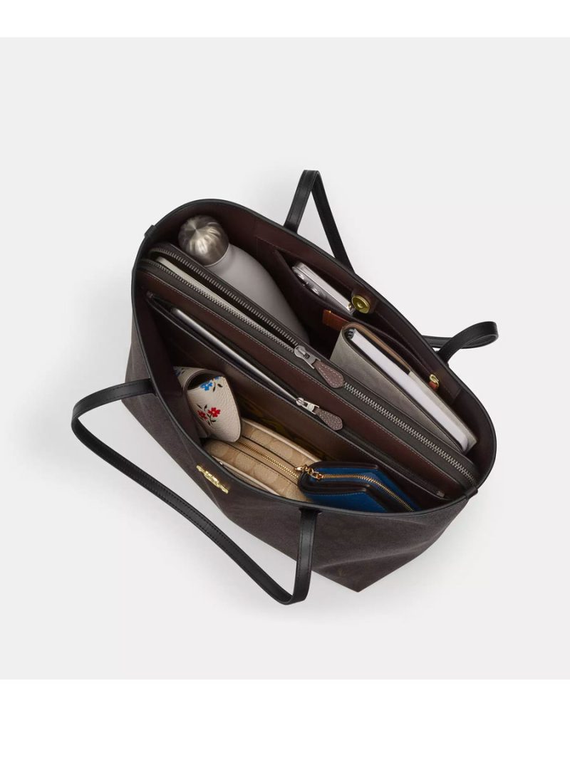 COACH City Tote Bag In Signature Canvas - Image 3