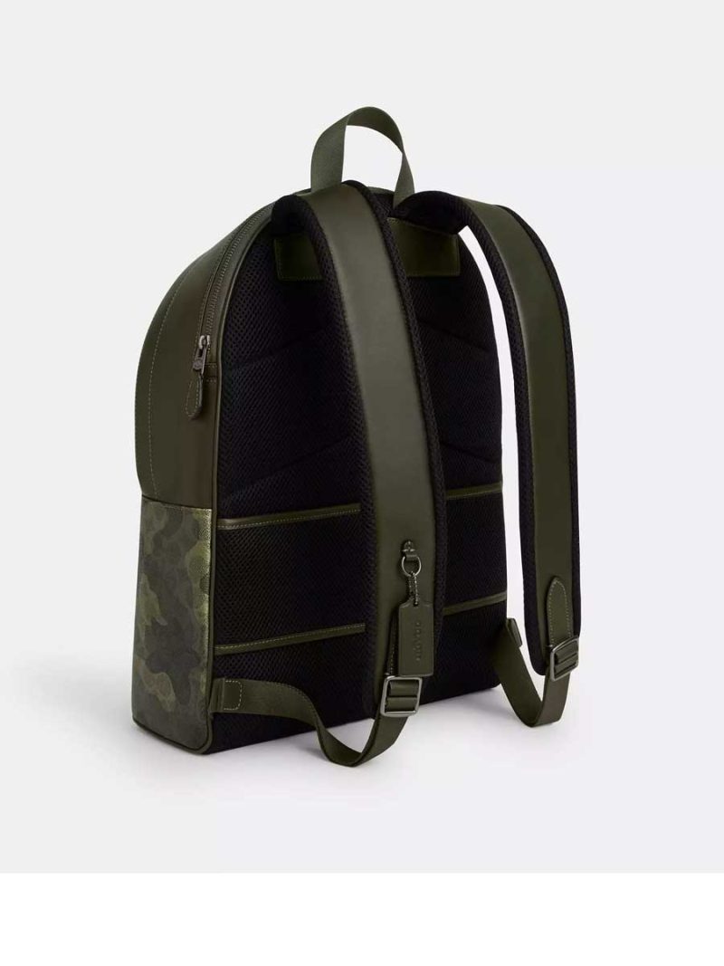 COACH West Backpack In Signature Camo Print - Image 4