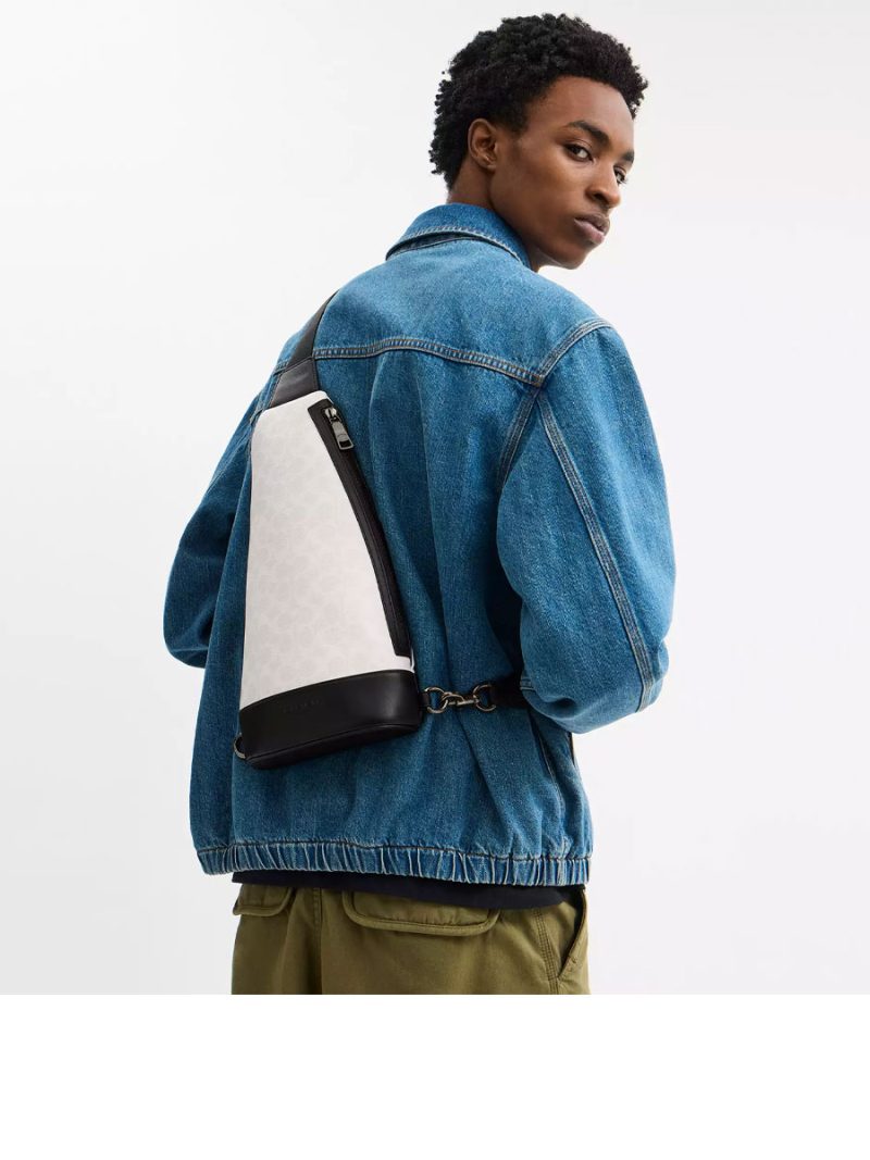 COACH Dominic Sling Pack In Signature Canvas - Image 4