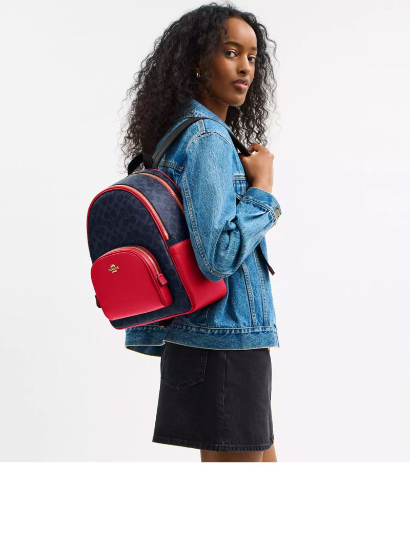 COACH Court Backpack In Signature Canvas - Image 4
