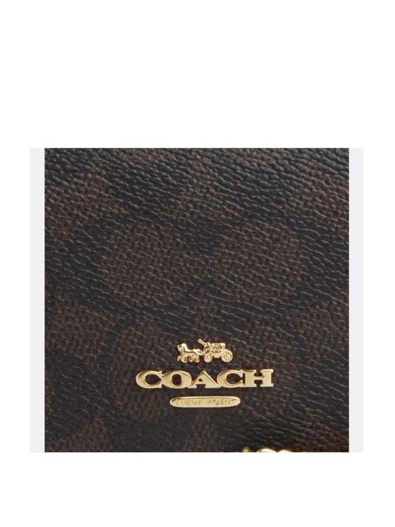 COACH Mini Wallet On A Chain In Signature Canvas - Image 4