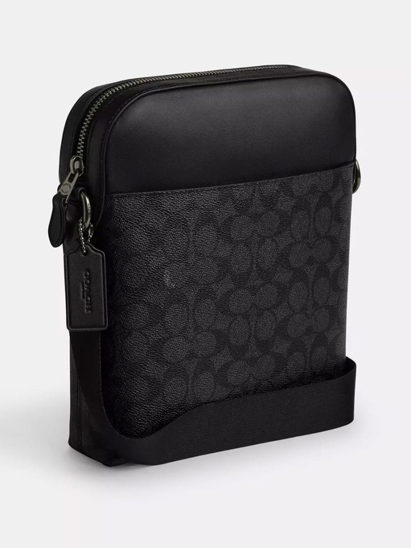 COACH Houston Flight Bag In Signature Canvas - Image 3