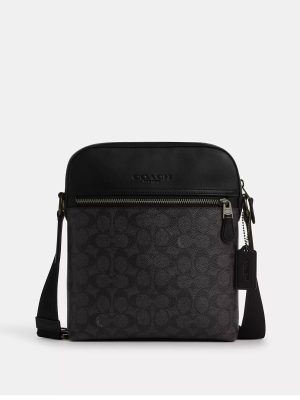 COACH Houston Flight Bag In Signature Canvas