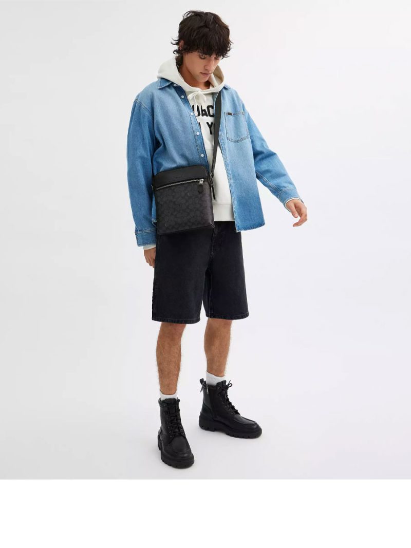 COACH Houston Flight Bag In Signature Canvas - Image 5