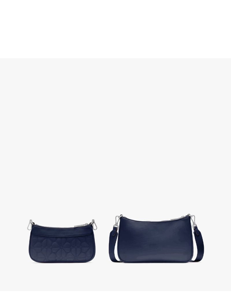 KATE SPADE Duet Spade Flower Quilted Nylon Crossbody - Image 4