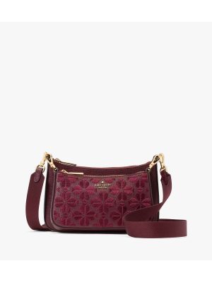 KATE SPADE Duet Spade Flower Embroidered Small Crossbody