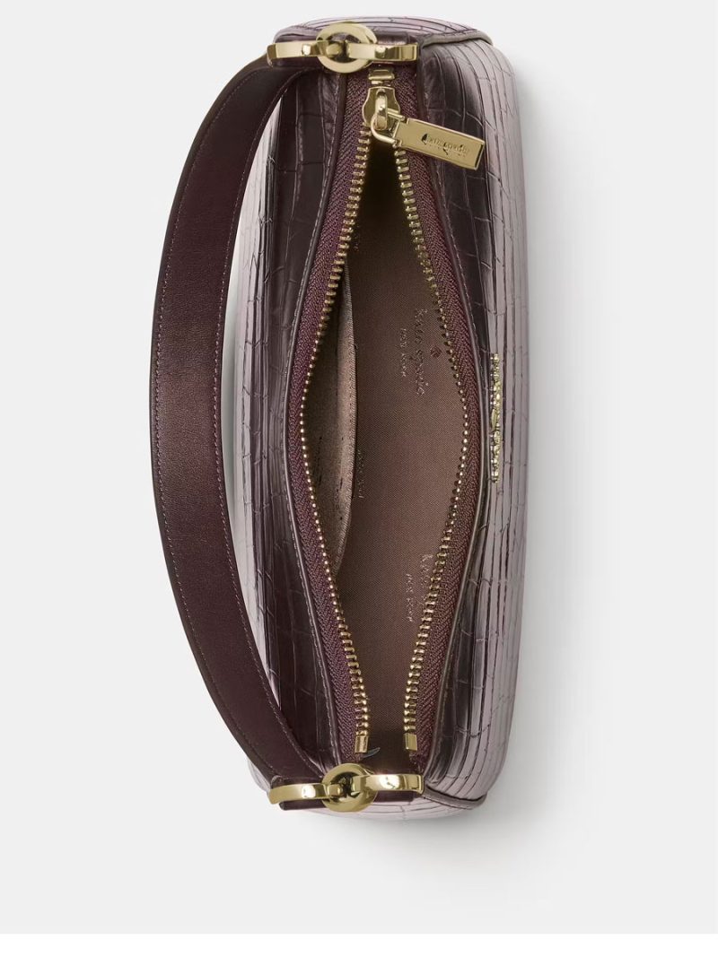 KATE SPADE Margot Metallic Croc Embossed Convertible Shoulder Bag - Image 2