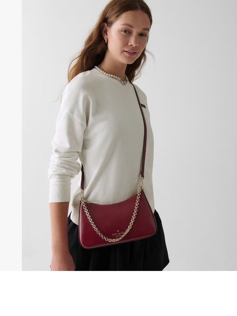 KATE SPADE Margot Textured Patent Leather Convertible Crossbody - Image 4