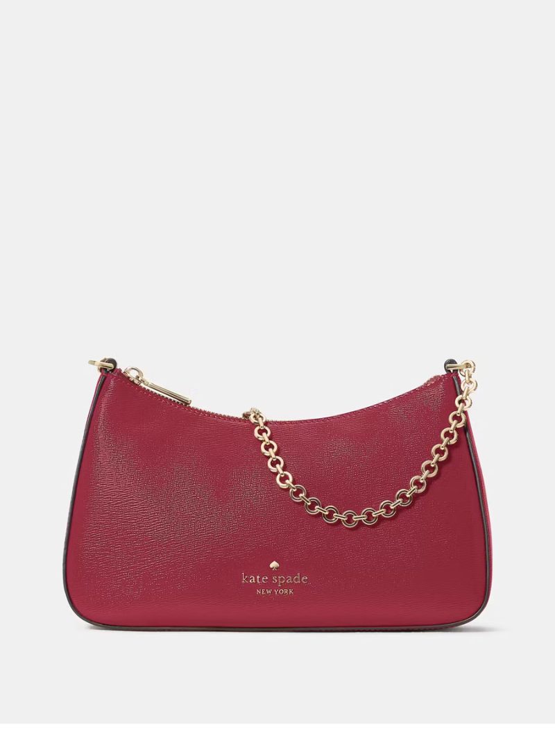 KATE SPADE Margot Textured Patent Leather Convertible Crossbody