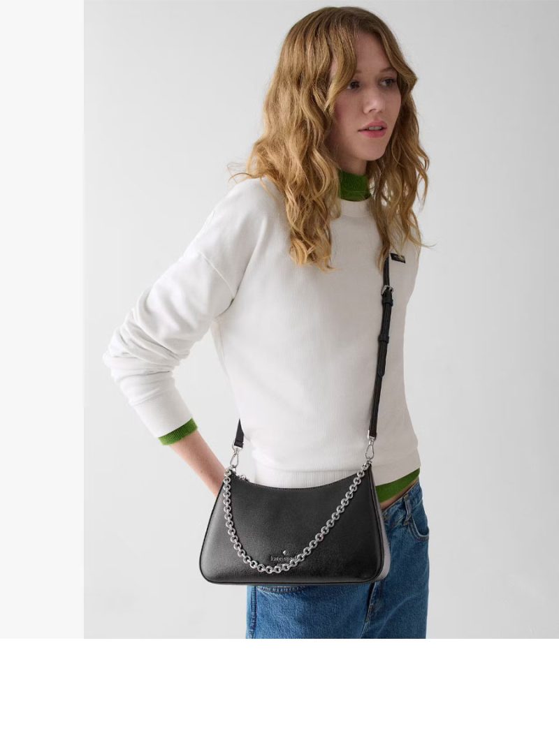 KATE SPADE Margot Textured Patent Leather Convertible Crossbody - Image 4