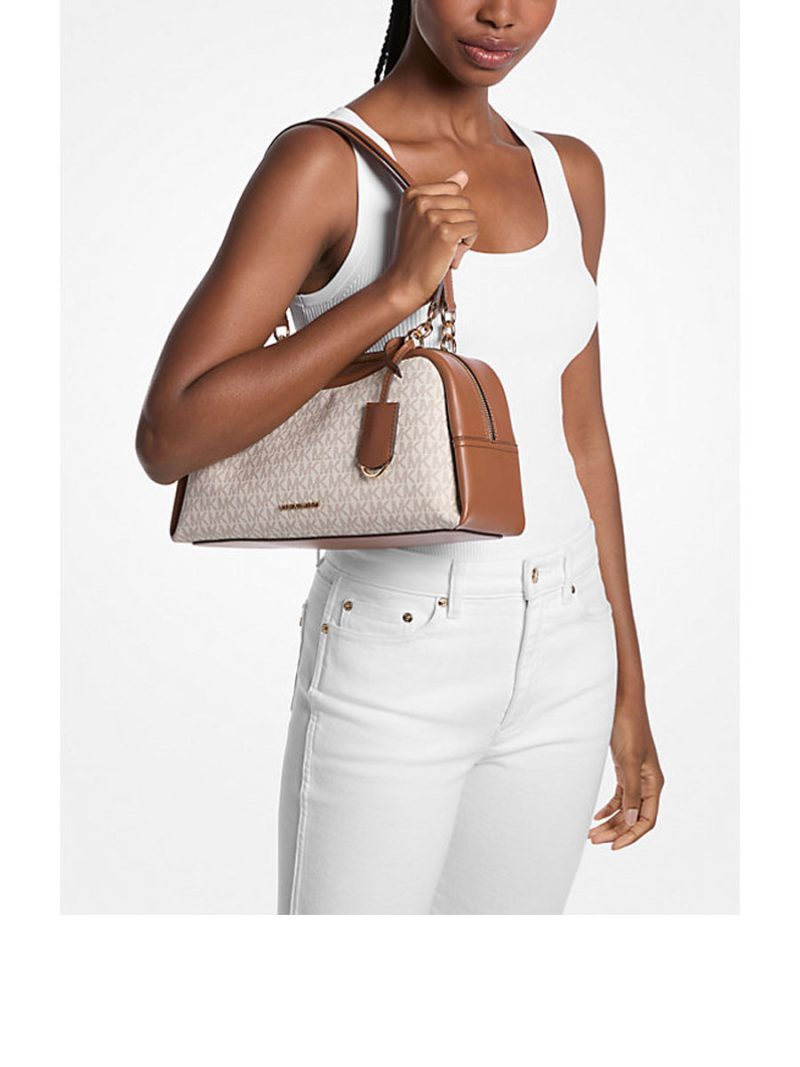 MICHAEL Michael Kors Cecily Medium Signature Logo Shoulder Bag - Image 3
