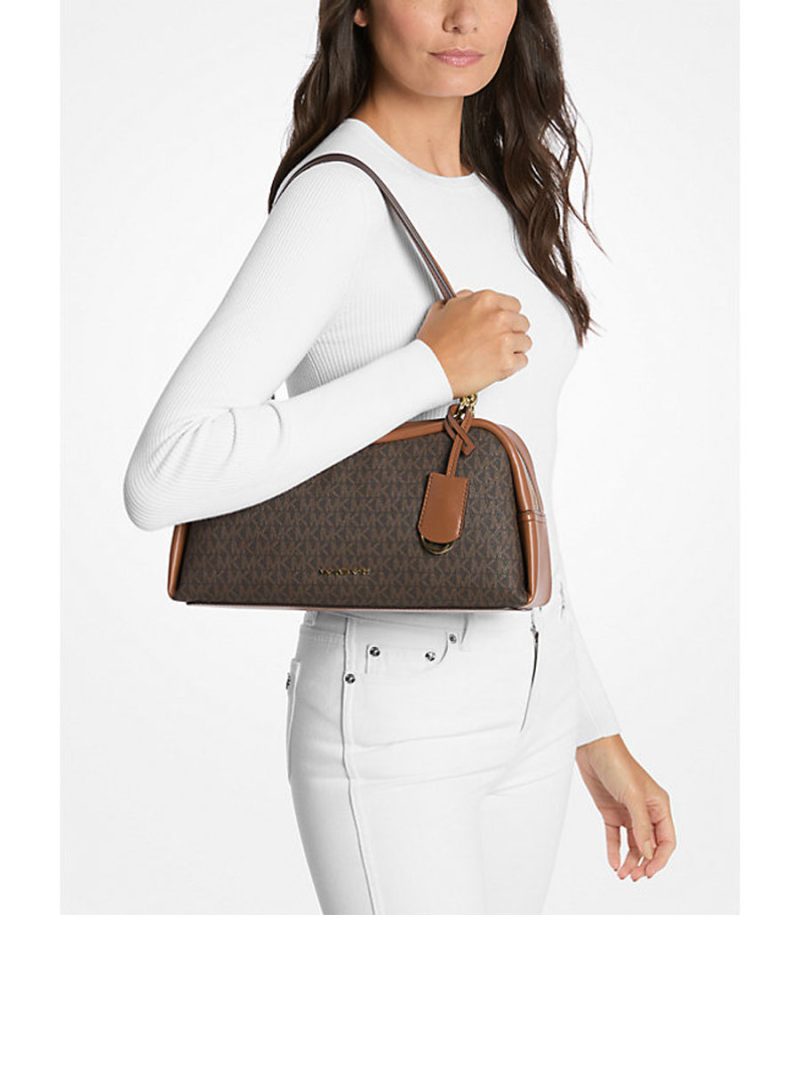 MICHAEL Michael Kors Cecily Medium Signature Logo Shoulder Bag - Image 3