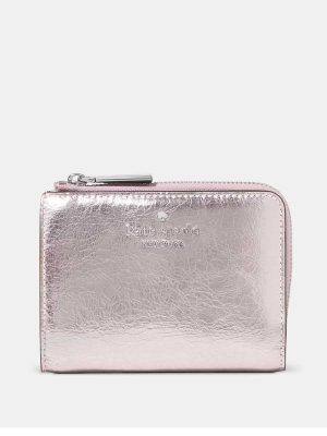 KATE SPADE Madison Metallic Small L-zip Wallet