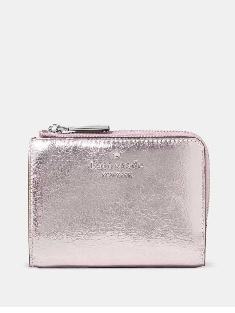 KATE SPADE Madison Metallic Small L-zip Wallet