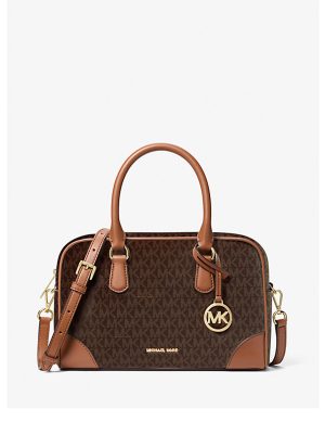 MICHAEL Michael Kors Thompson Medium Signature Logo Satchel